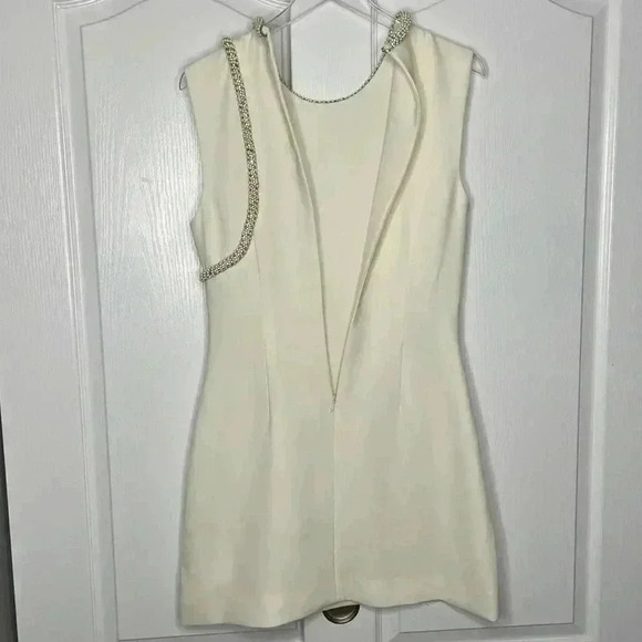 SIMKHAI by‎ Jonathan Simkhai Kat Embellished Minidress Size 6 Creamy White - Picture 7 of 16